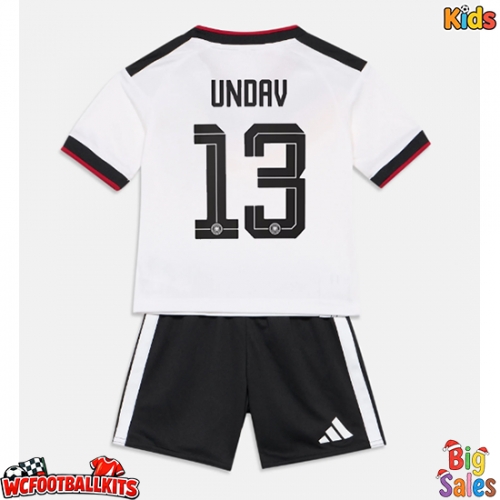 Germany Deniz Undav #13 Replica Home Stadium Kit for Kids World Cup 2026 Short Sleeve (+ pants)